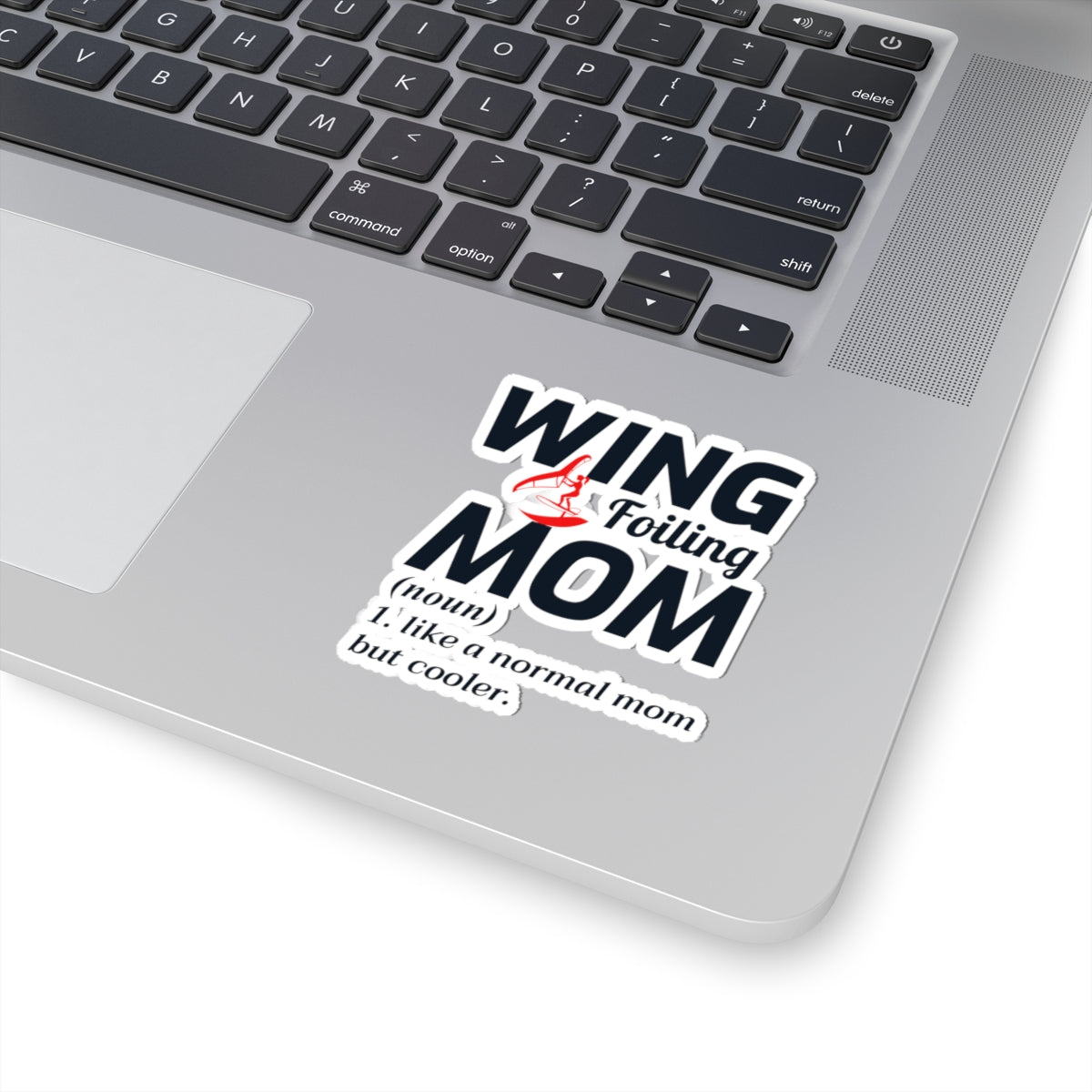 Wing Foiling Mom Sticker - Vinyl Decal for Proud Mothers & Water Sports Fans