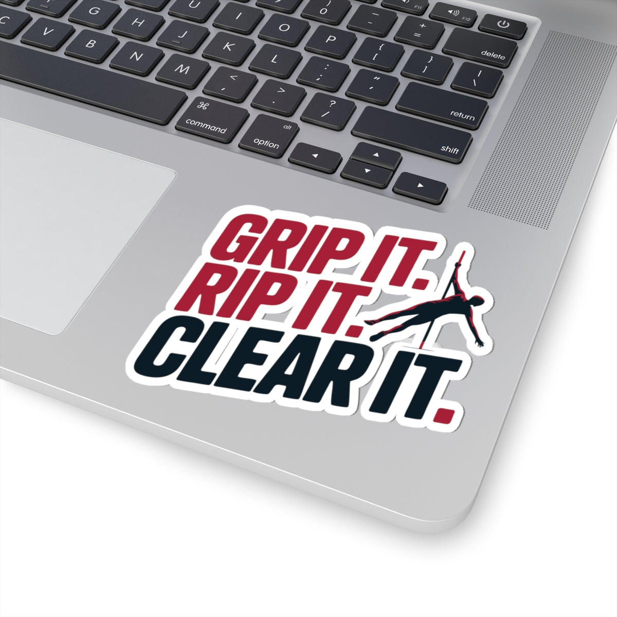Pole Vault Sticker – Bold Three-Step Sport Mantra Decal for Track & Field Athletes Competitive Vaulters