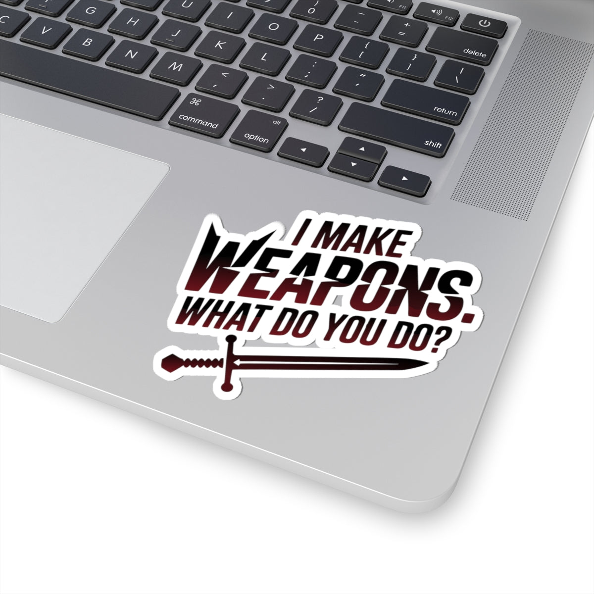 Bladesmith Sword Sticker – Edgy Weapon Maker Humor Decal for Bladesmiths Blacksmiths and Forge Crafters