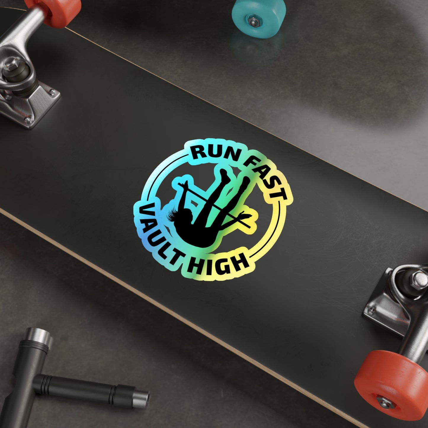 Stabhochspringer-Aufkleber – Sprint Jump Soar High Performance Aufkleber