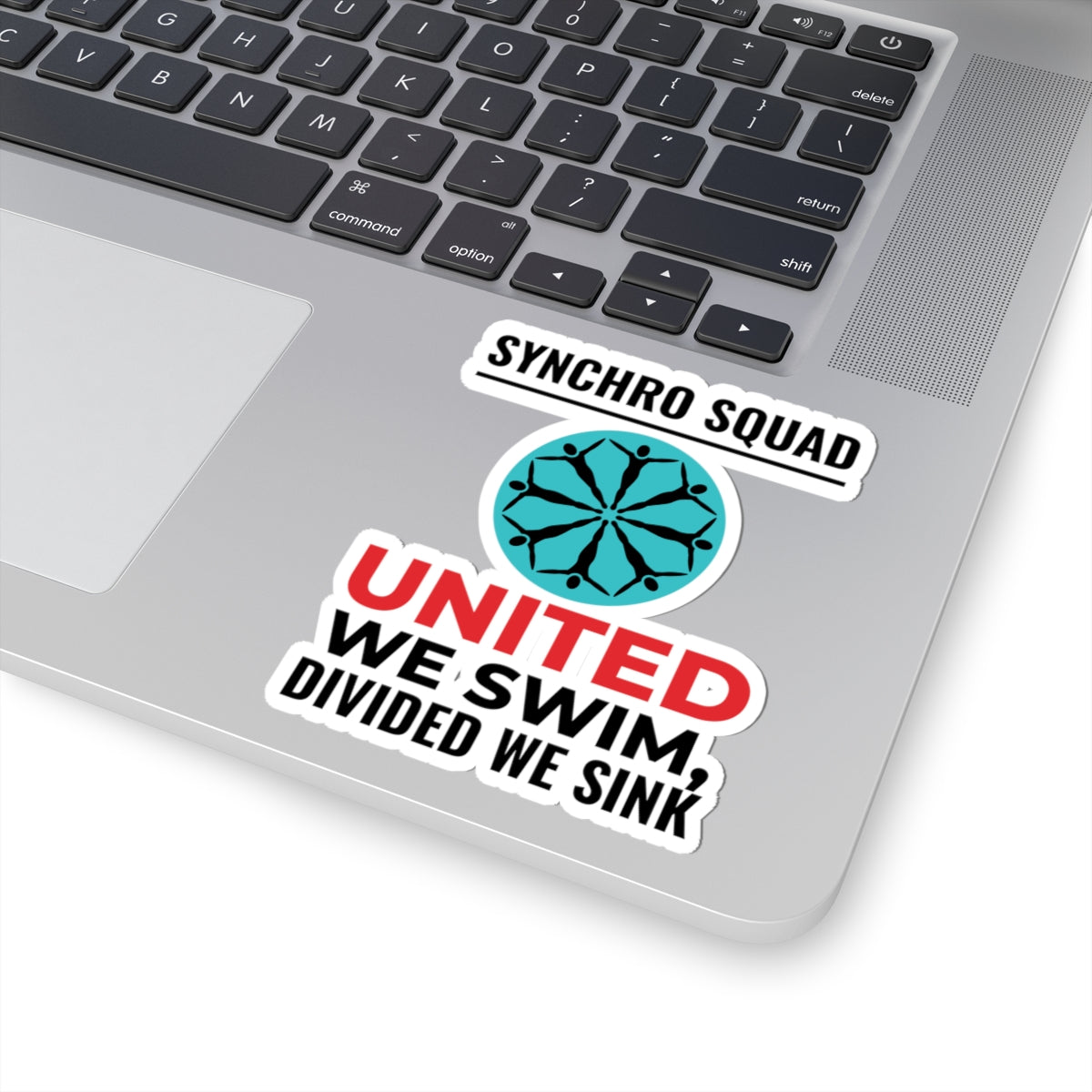 Teamwork Synchronized Swimming Sticker - United We Swim Vinyl Decal for Squads