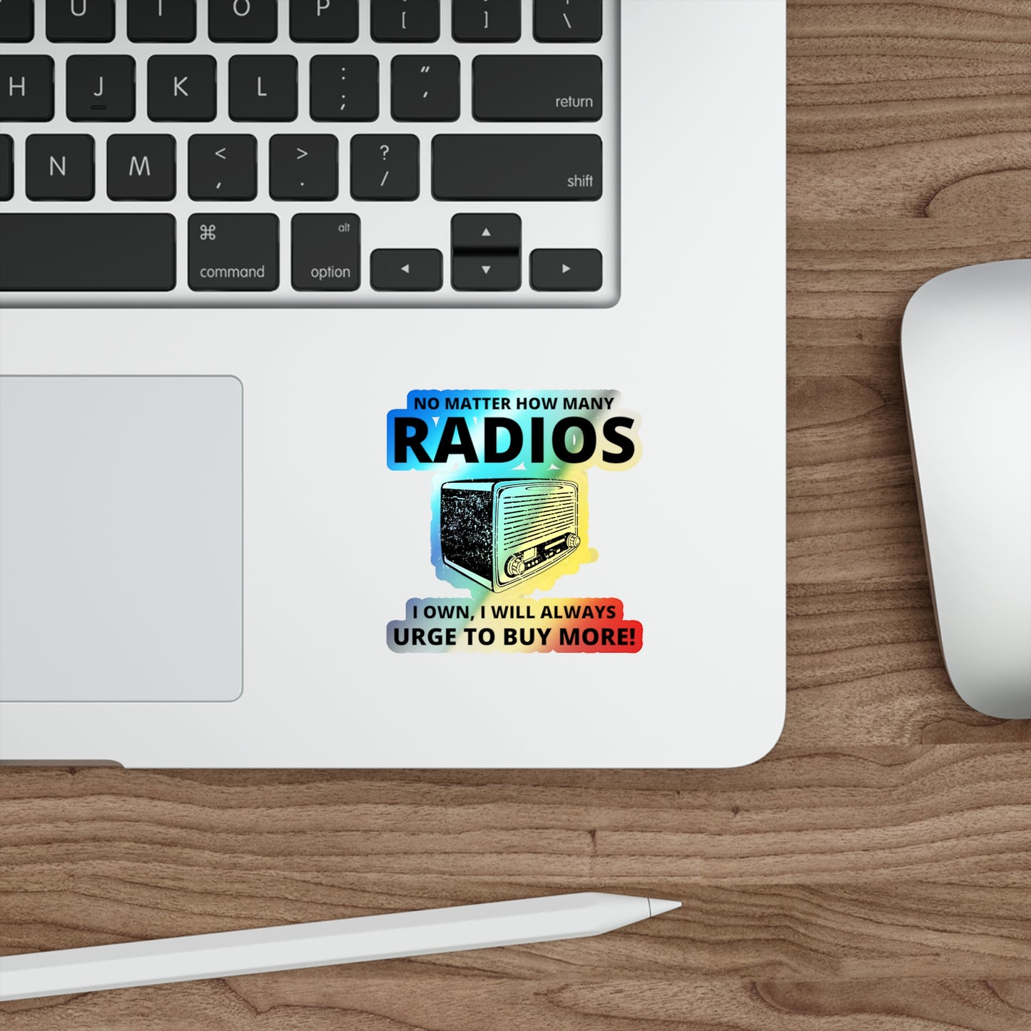 Amateur Ham Radio Operator Stickers Holographic Vinyl Decal - Radio Collector & Gear Addict