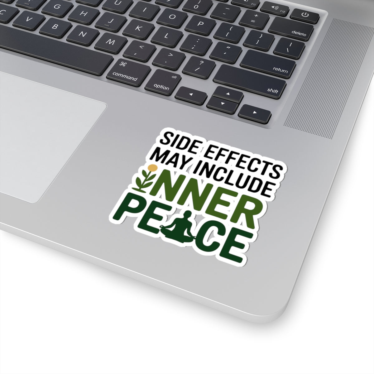 Naturopath Benefits Sticker - Inner Peace Side Effects Vinyl Decal for Naturopaths, Holistic Wellness Practitioners