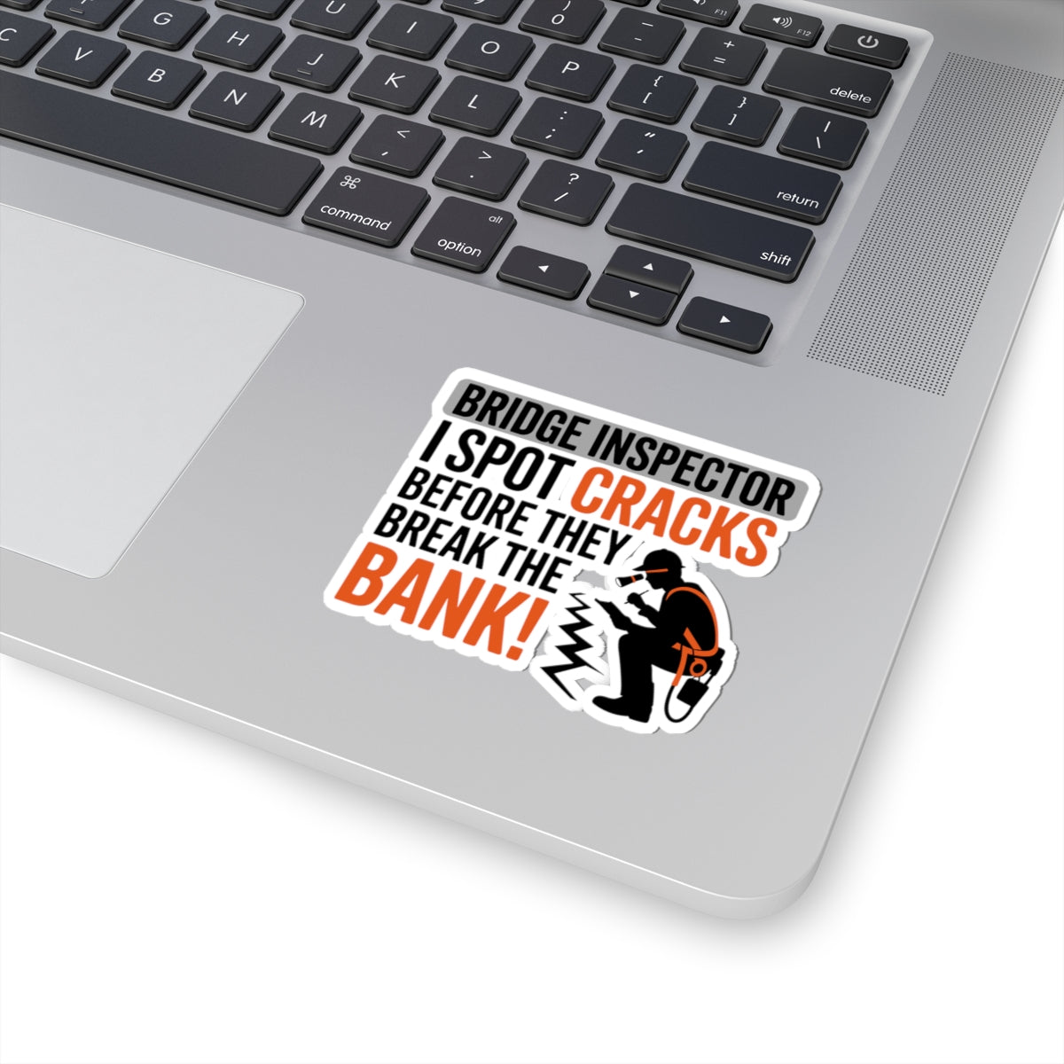 Bridge Inspector Sticker - Spot Cracks Vinyl Decal for Engineers & Technicians
