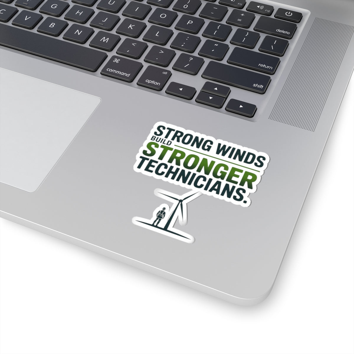 Wind Turbine Technician Pride Sticker - Renewable Energy Vinyl Decal for Field Crews & Climbers