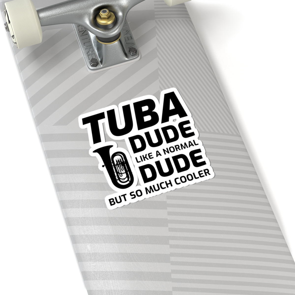 Tuba Player Sticker - Band Humor Vinyl Decal for Low Brass Musicians & Music Students