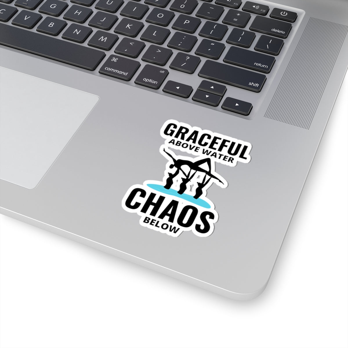 Graceful Synchronized Swimming Sticker - Humorous Vinyl Decal for Swimmers and Coaches