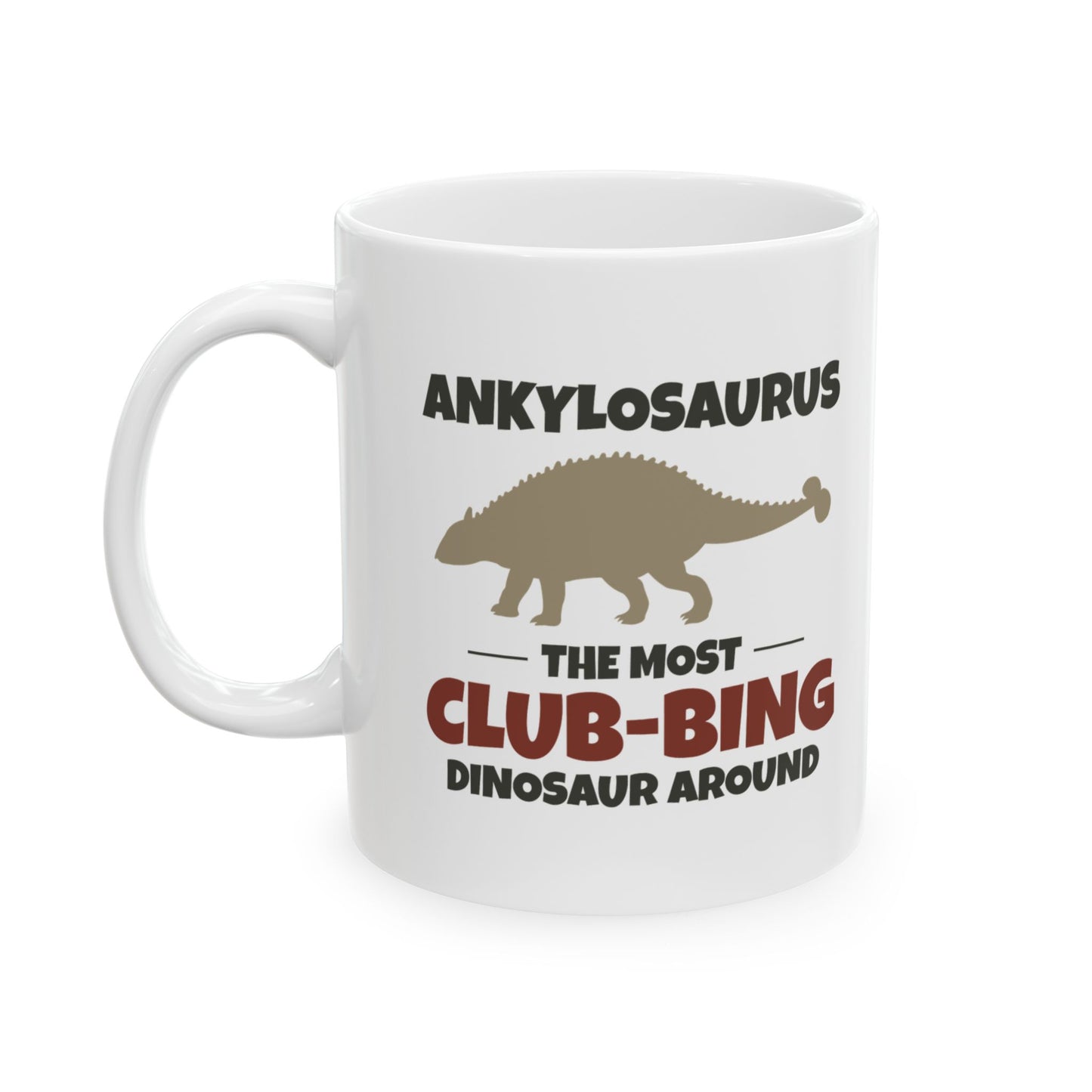 Dinosaur Fossil Mug Ankylosaurus Club Tail for Paleontology Enthusiasts