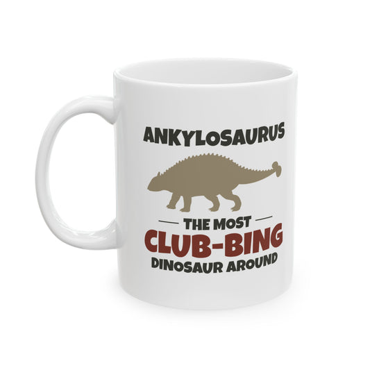 Dinosaur Fossil Mug Ankylosaurus Club Tail for Paleontology Enthusiasts