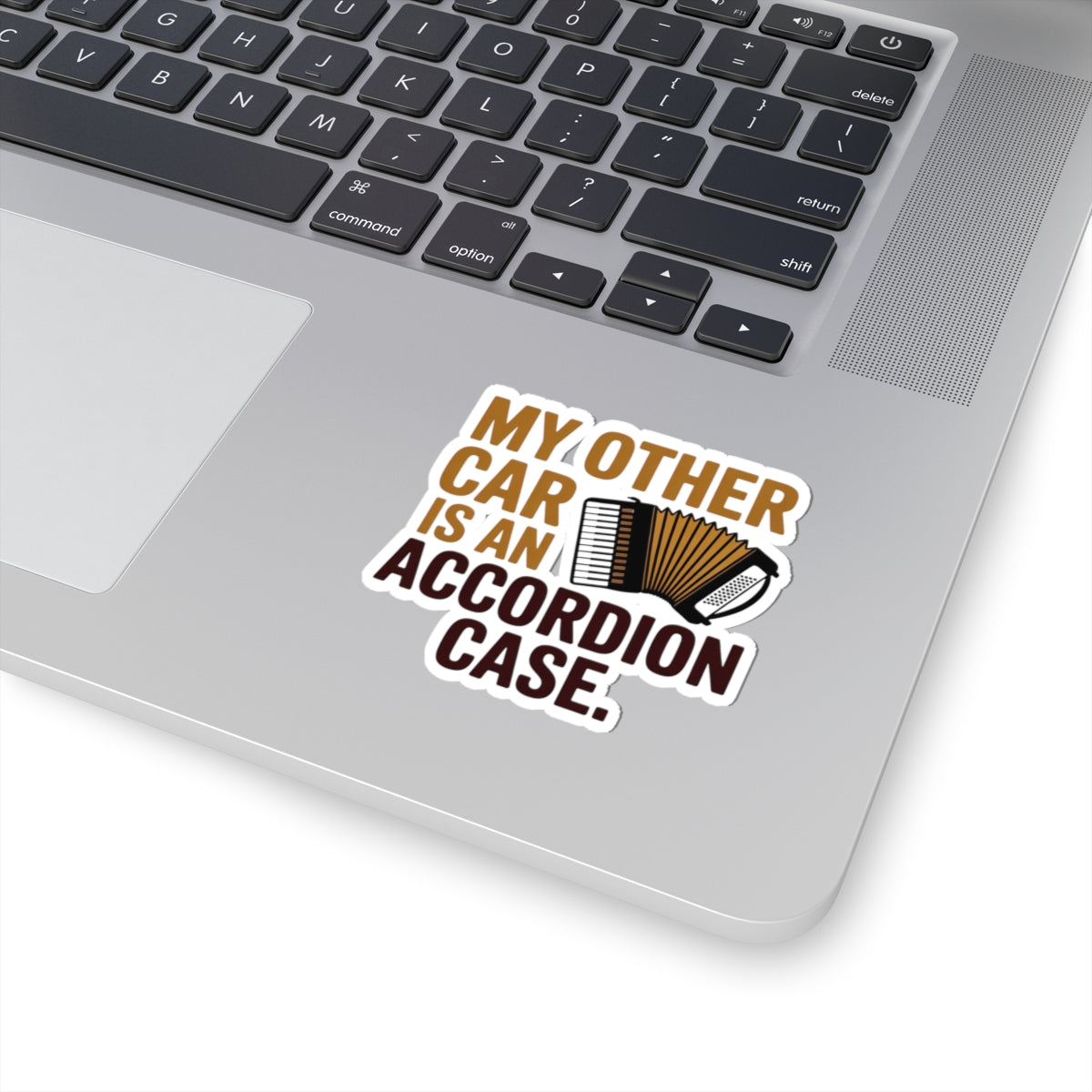Accordion Sticker – Car Parody Humor Decal for Squeezebox Players, Polka Fans