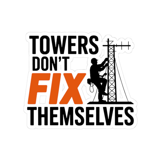 Rigging Technician Sticker - Tower Maintenance Vinyl Decal for Tower Climbers and Telecom Workers