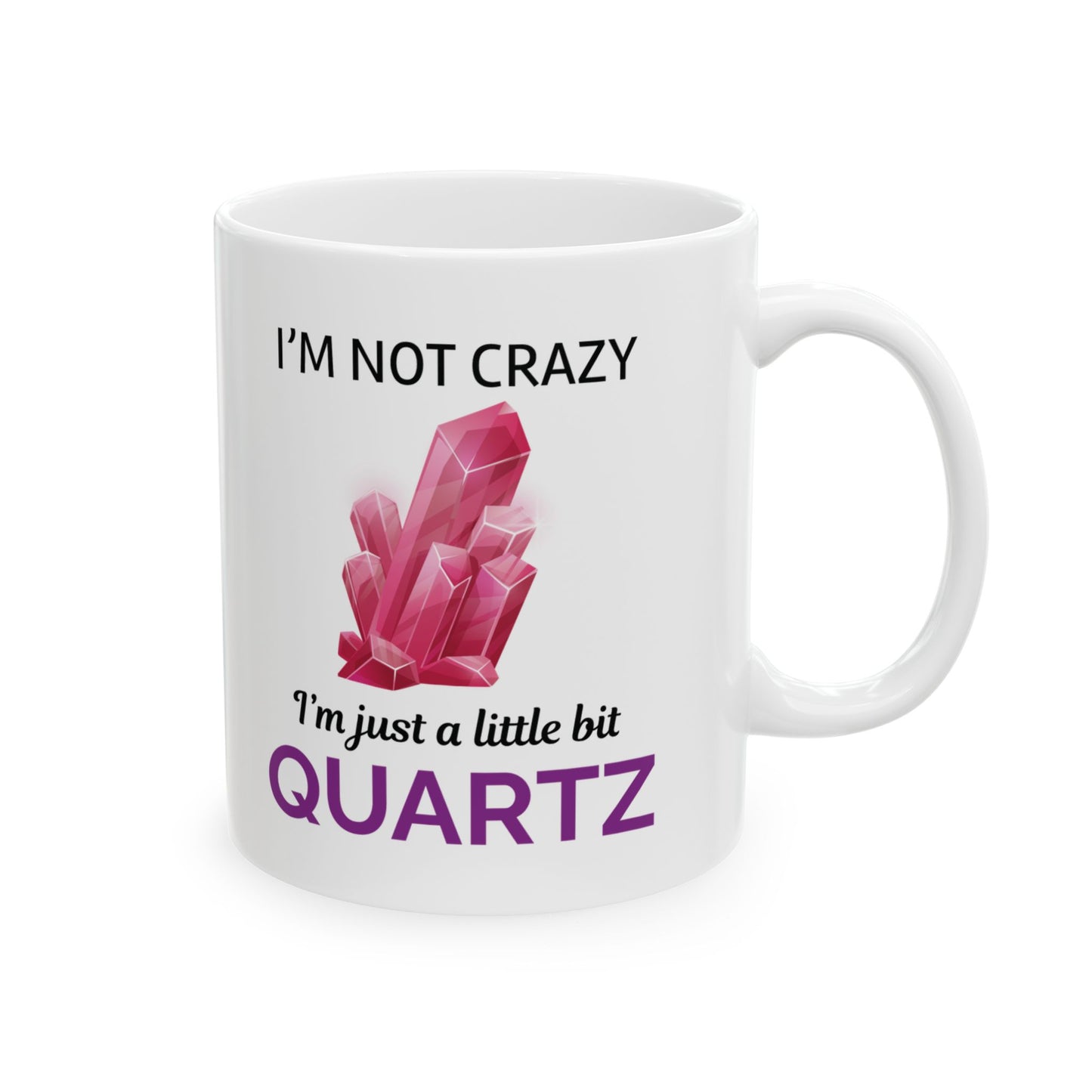 Rock Collector Mug Quartz Pun Humor for Mineral Enthusiasts Geologists
