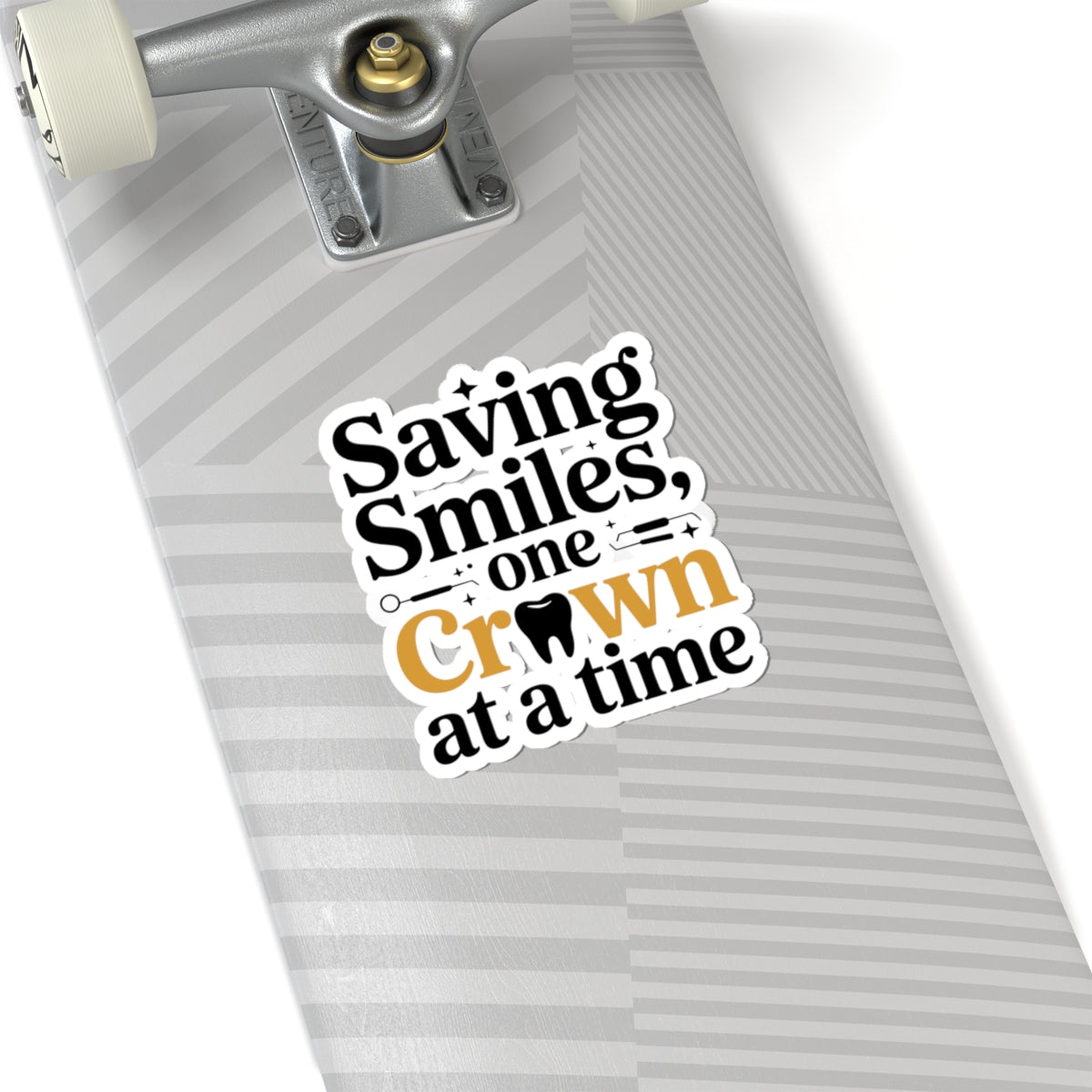 Crown Savior Sticker - Restorative Artistry Vinyl Decal for Dental Ceramists & Lab Techs