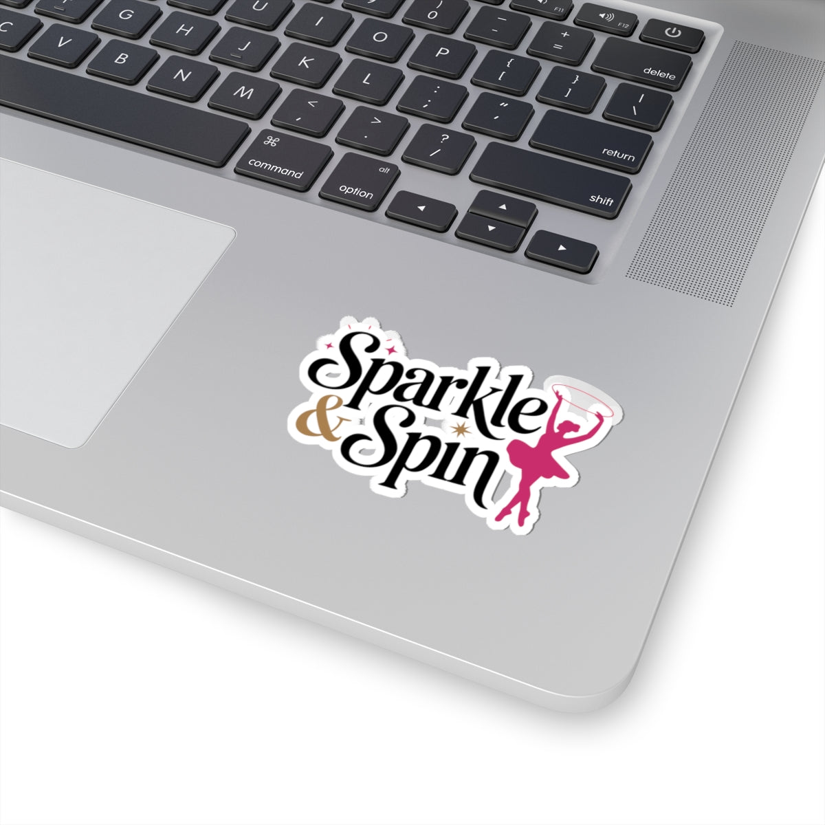 Baton Twirling Sticker – Sparkle & Spin Decal for Twirler Color Guard Marching Band Performer