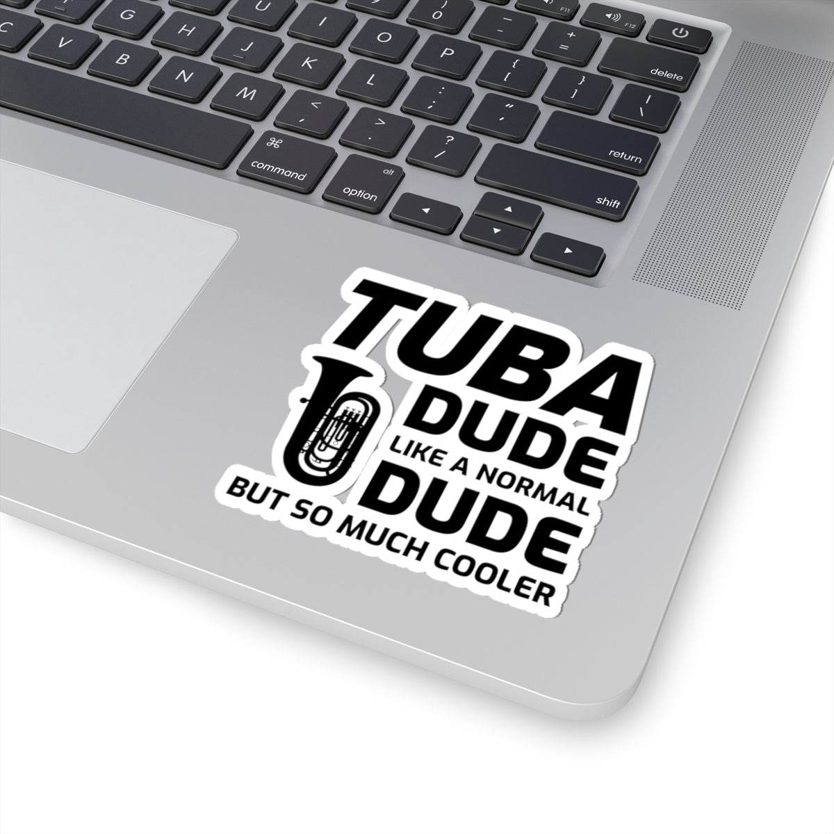 Tuba Player Sticker - Band Humor Vinyl Decal for Low Brass Musicians & Music Students