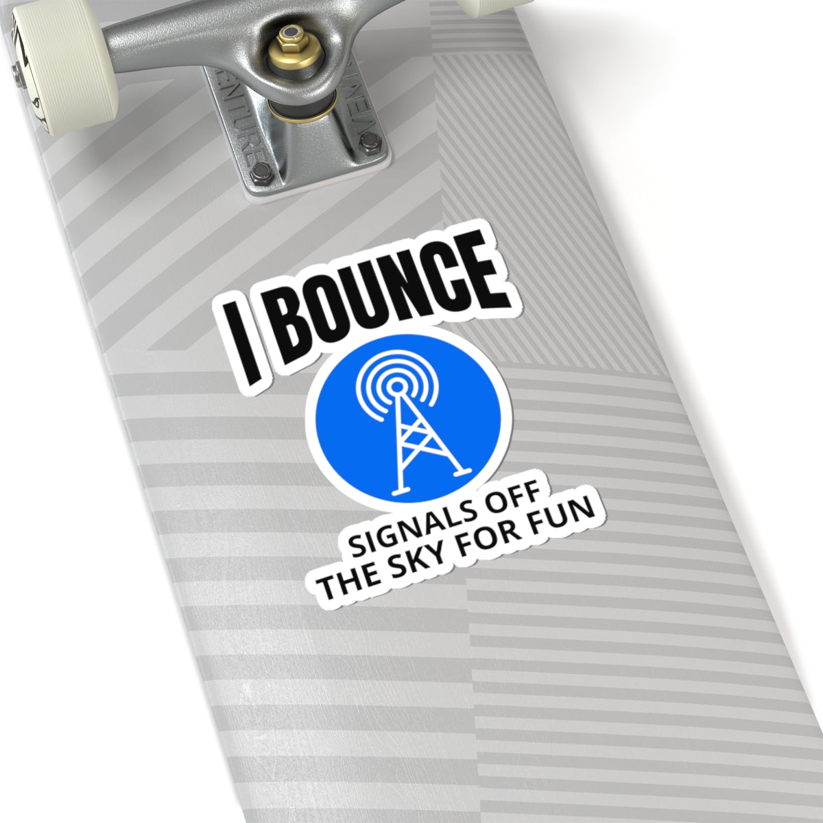 Ham Radio Bounce Sticker - Sky Signal Vinyl Decal for Amateur Radio Operators & Enthusiasts