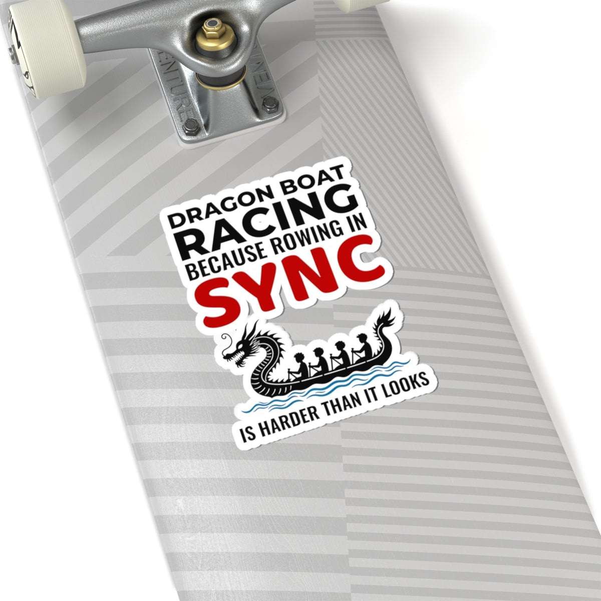 Vibrant Dragon Boat Racing Sticker - Team Spirit Vinyl Decal for Paddlers and Rowing Enthusiasts