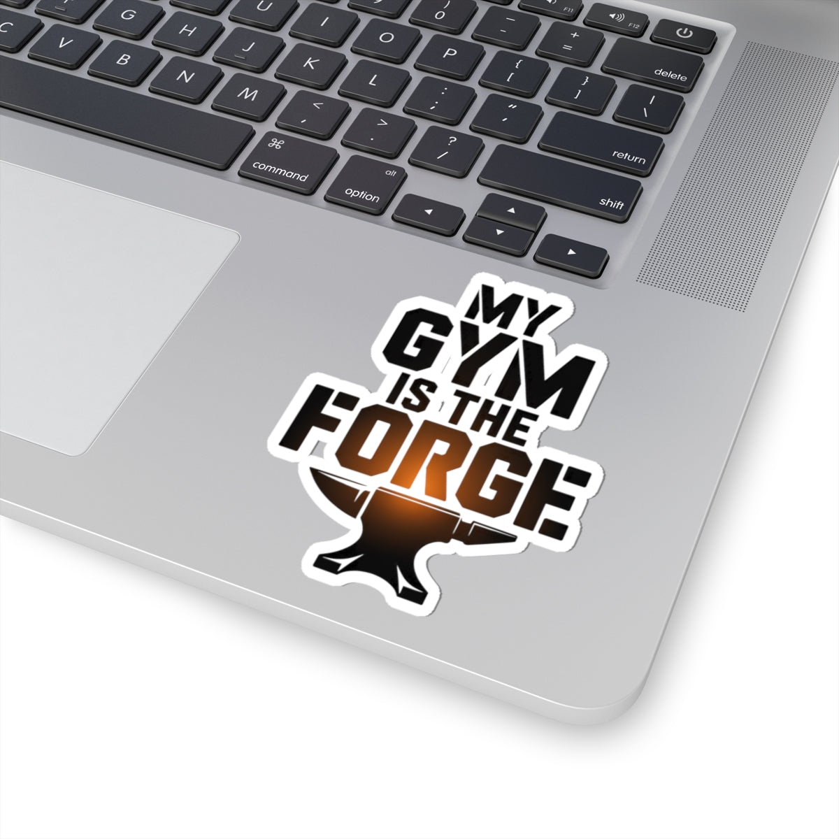 Blacksmith Anvil Sticker – Funny Forge Gym Quote Decal for Metalworkers Bladesmiths