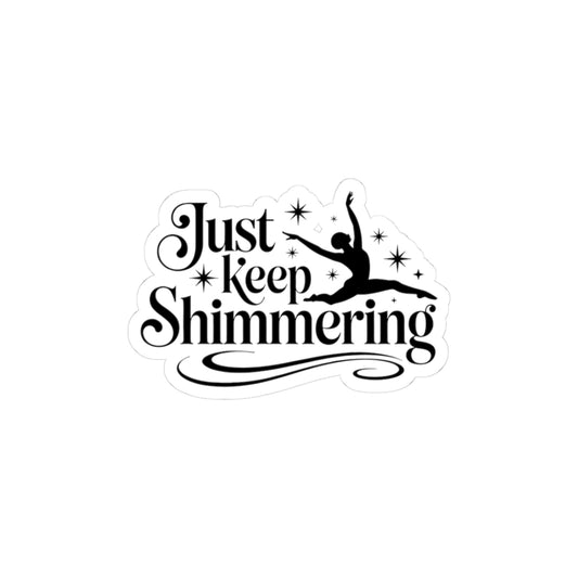 Swim Team Inspiration Sticker - Shimmer Synchro Swimming Vinyl Decal for Athletes