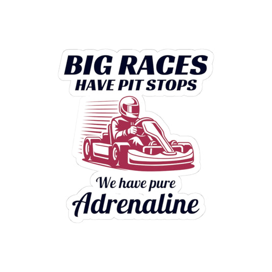 Go Kart Racing Sticker Vinyl – Karting Decal for Racers & Pit Crews