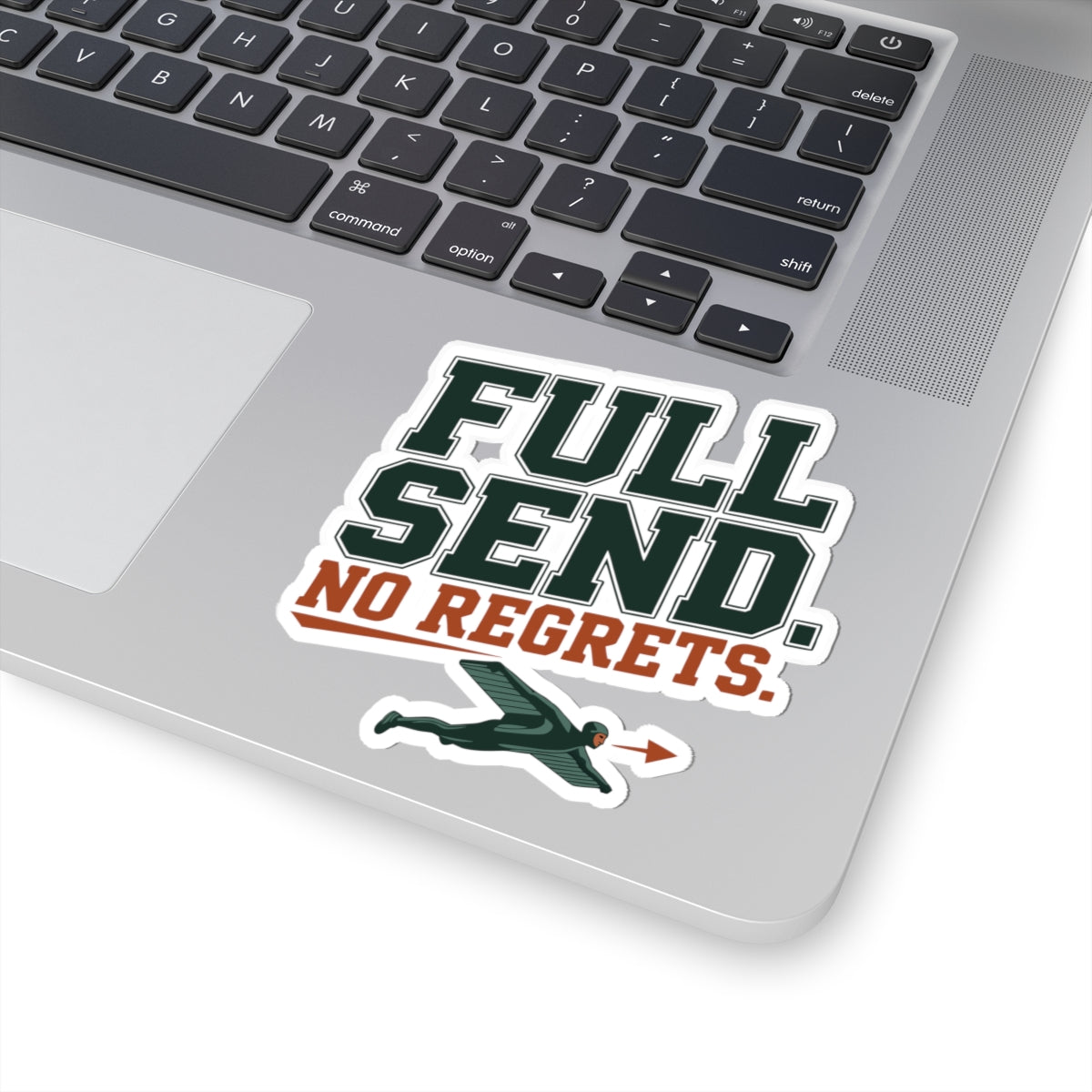 Wingsuit Flying Sticker – Bold Varsity Style Freefall Decal for BASE Jumpers Extreme Sports Fans