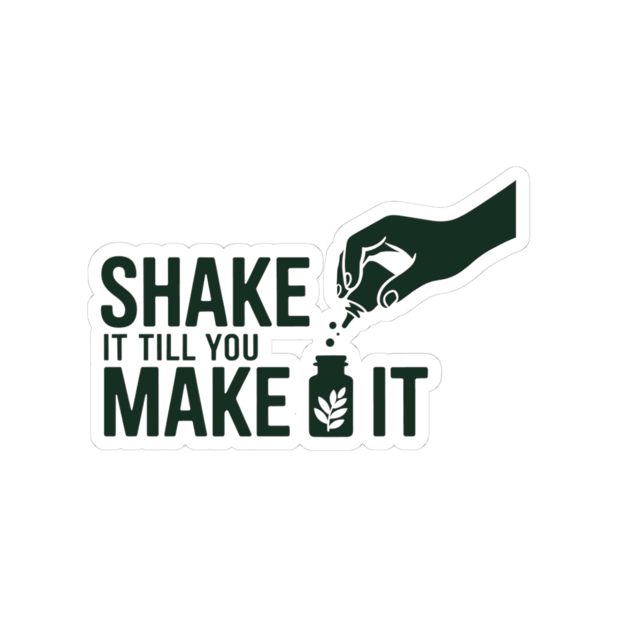 Homeopathy Humor Sticker - Remedy Preparation Vinyl Decal for Homeopaths, Natural Medicine Fans