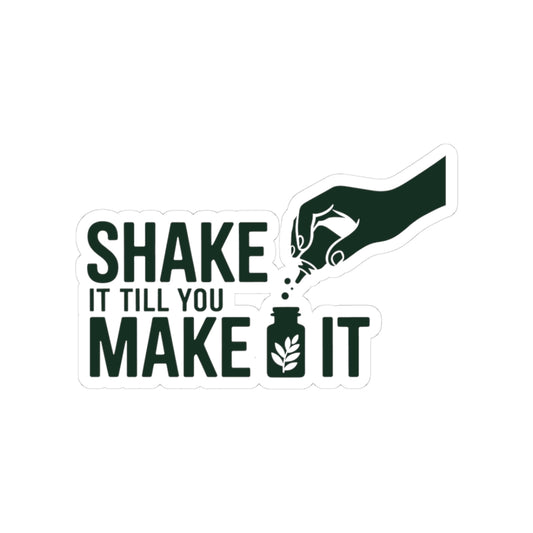 Homeopathy Humor Sticker - Remedy Preparation Vinyl Decal for Homeopaths, Natural Medicine Fans