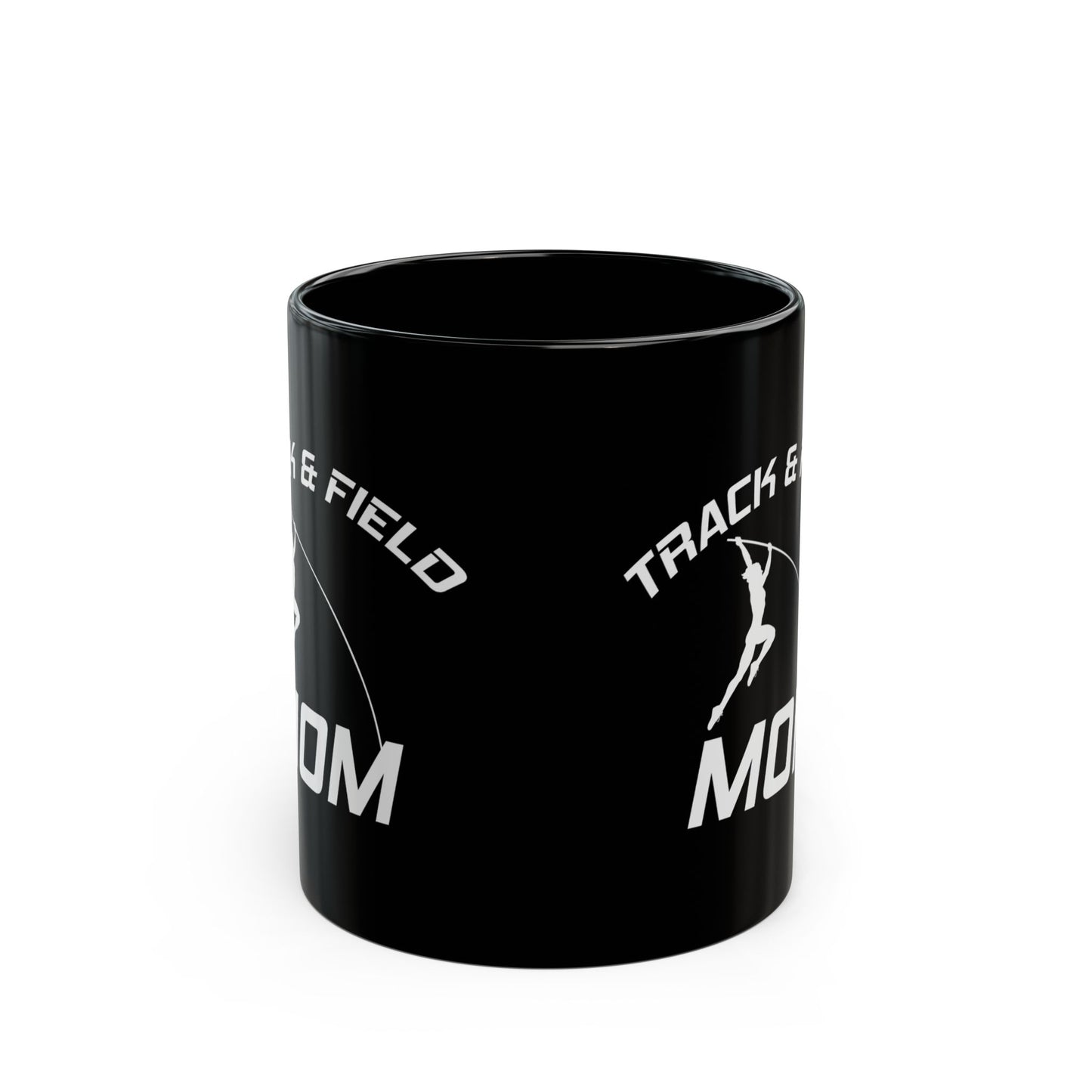Pole Vault Mug Black – Track and Field Mom Gift for Supportive Athlete Parents, Pole Vaulter Mug 11 oz