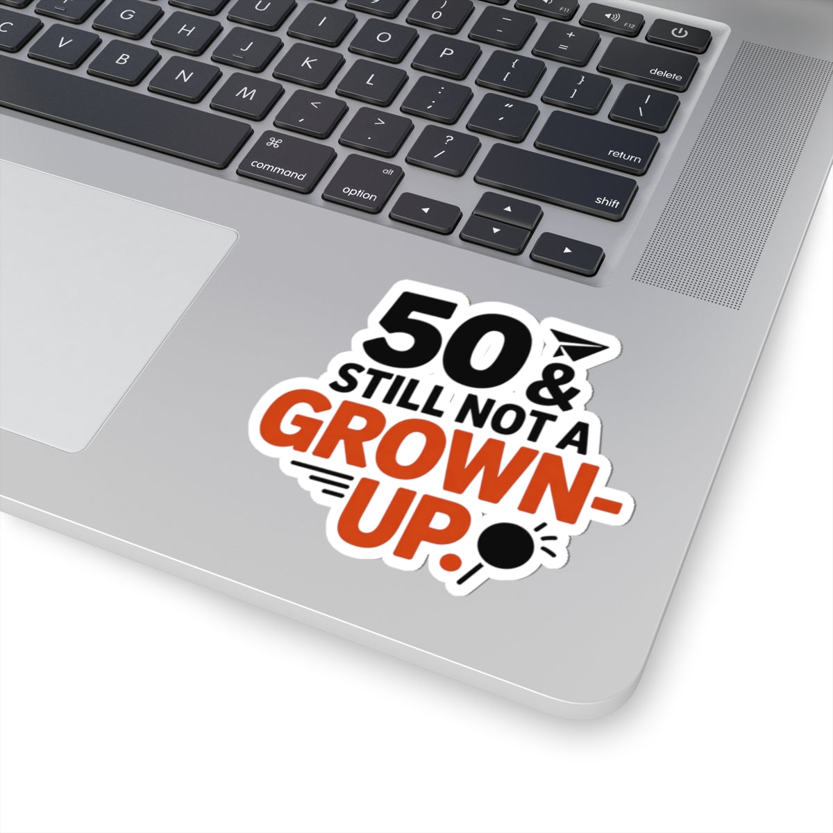 Funny 50th Birthday Sticker - Humor Vinyl Decal for Men, Women, Friends, Coworkers Turning Fifty