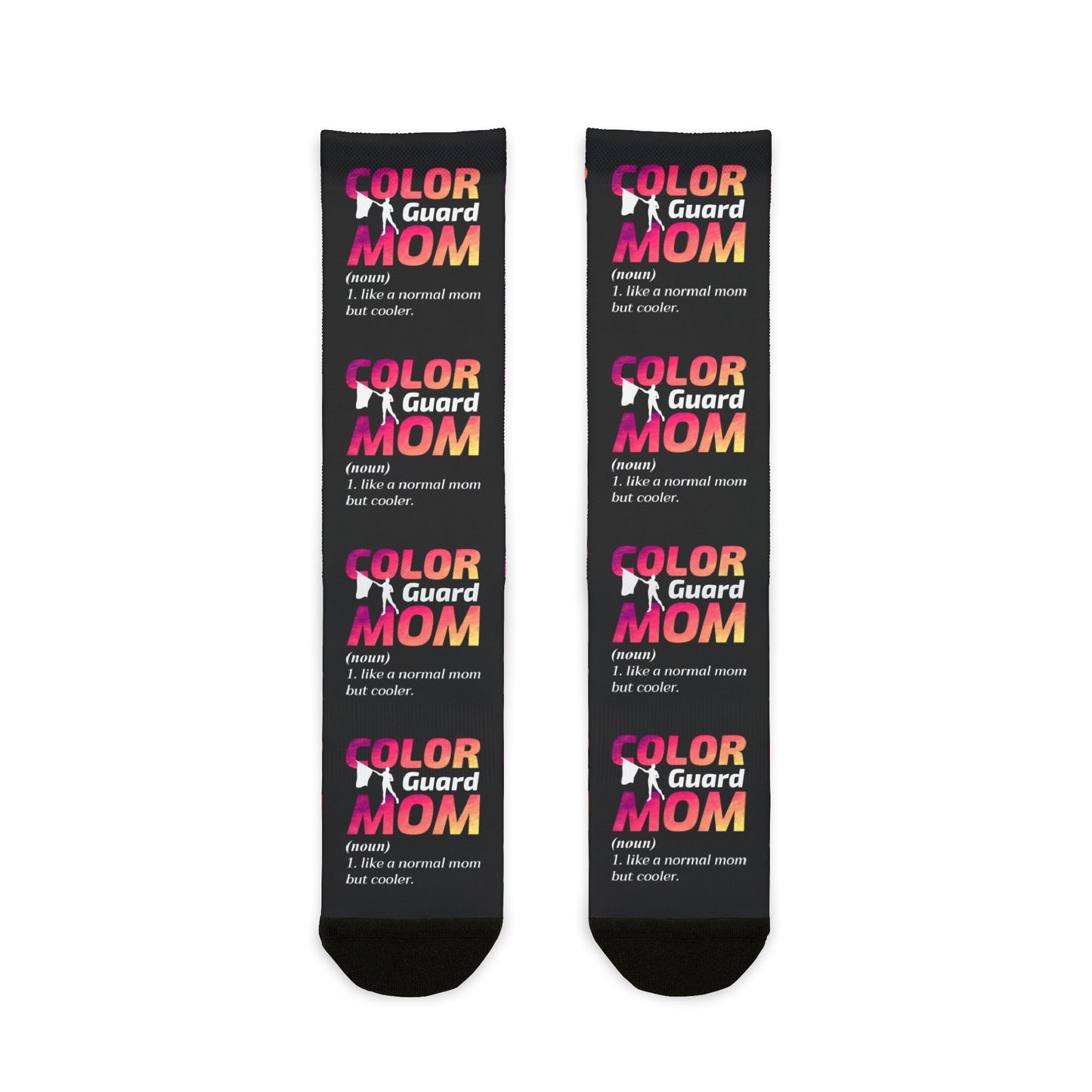 Color Guard Socks – Stylish Design for Proud Moms & Supporters