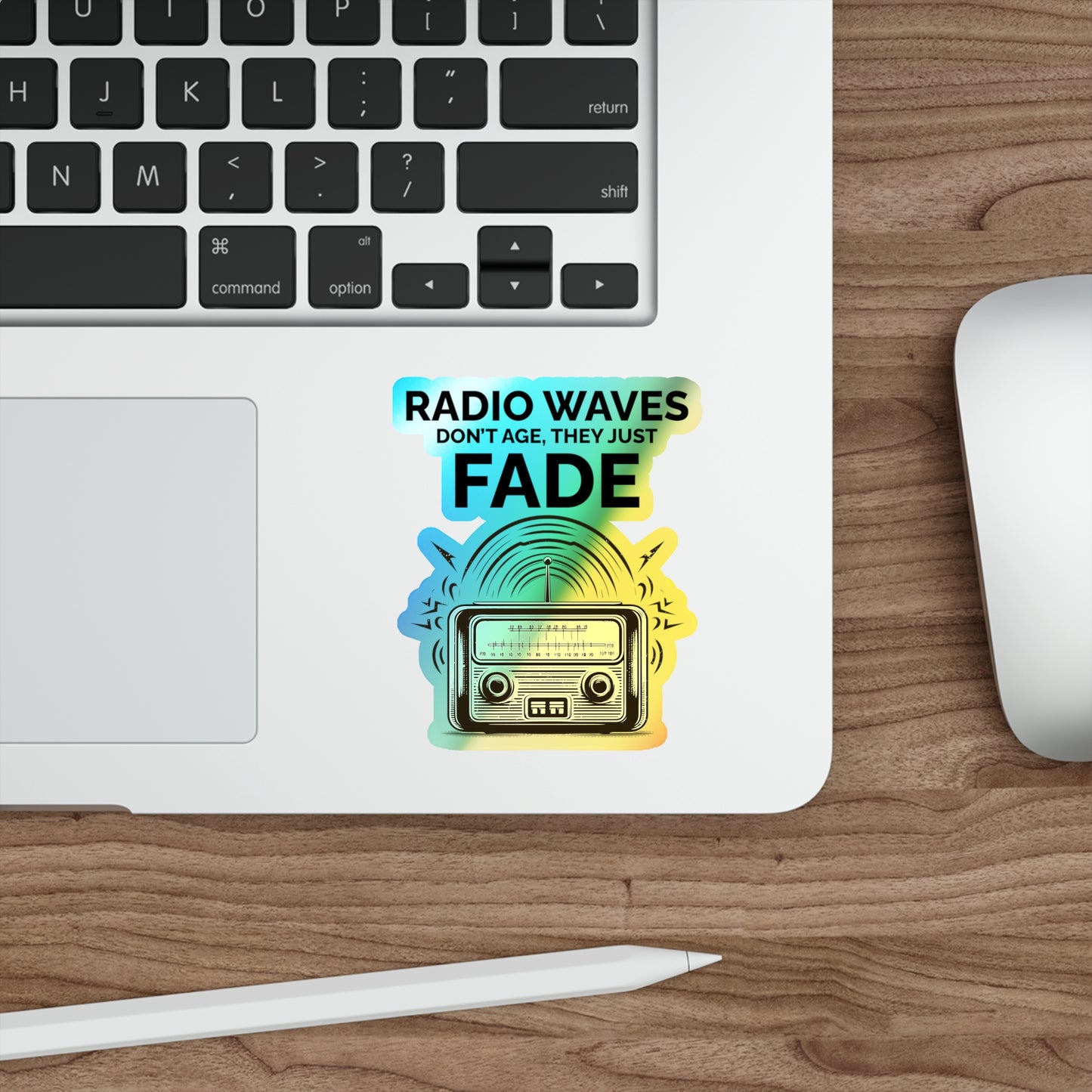 Amateur Ham Radio Operator Stickers Holographic Vinyl Decal - Timeless Signals & Propagation Enthusiasts