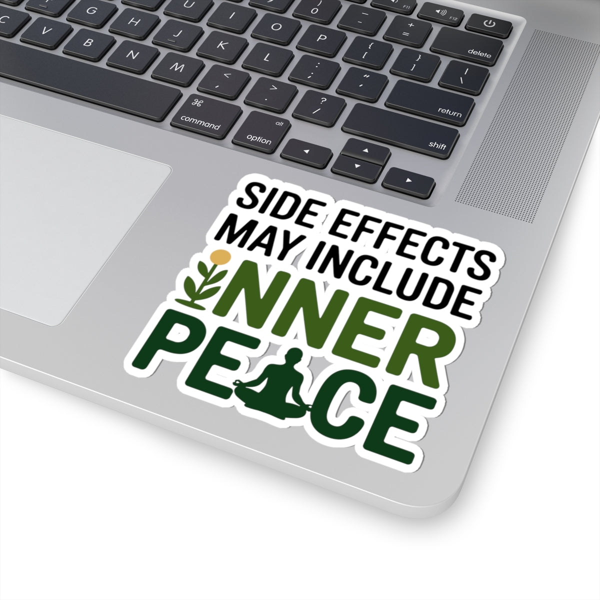Naturopath Benefits Sticker - Inner Peace Side Effects Vinyl Decal for Naturopaths, Holistic Wellness Practitioners