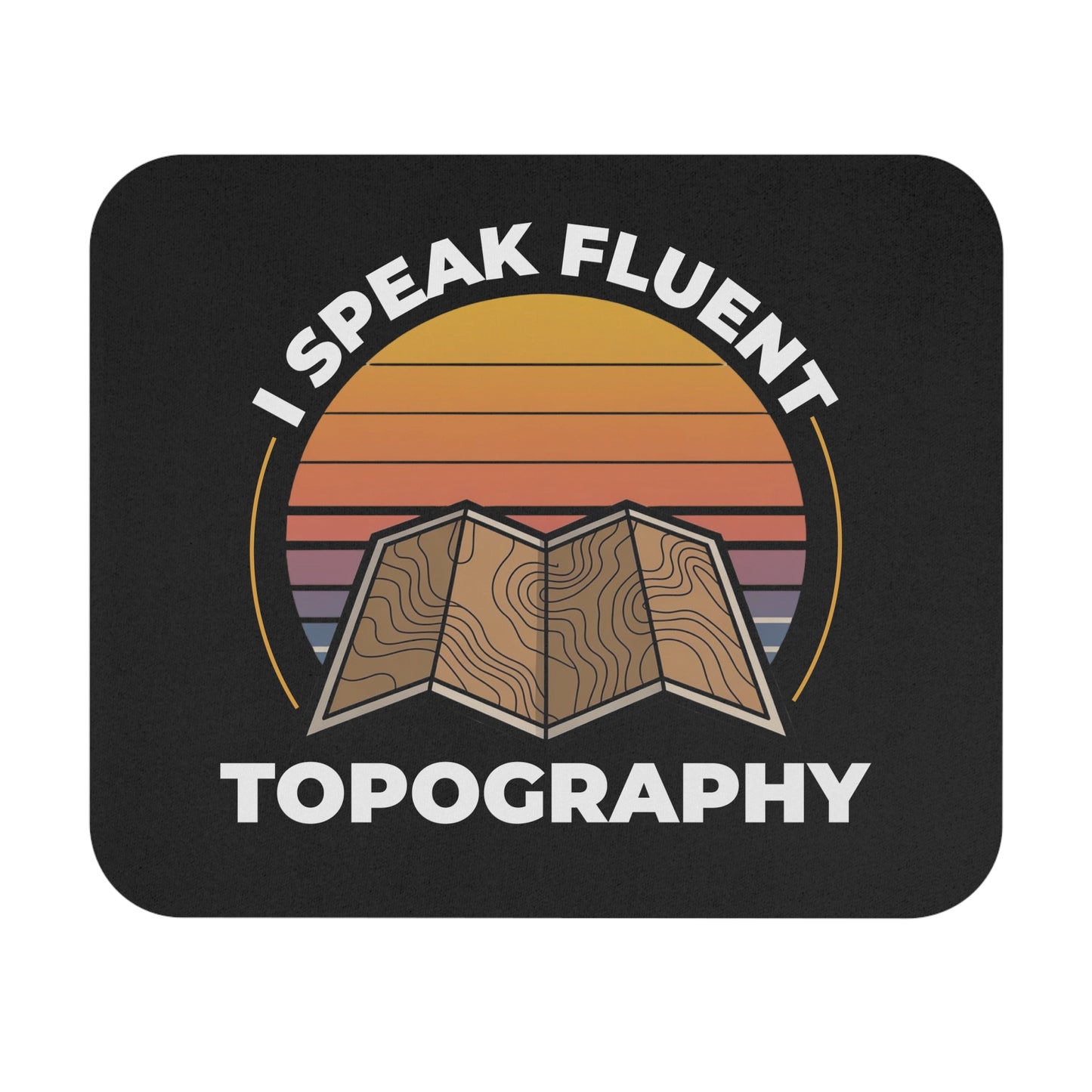 GIS Mapping Mouse Pad - Outdoor Adventure Non-Slip Rubber Base for Surveyors & Cartographers