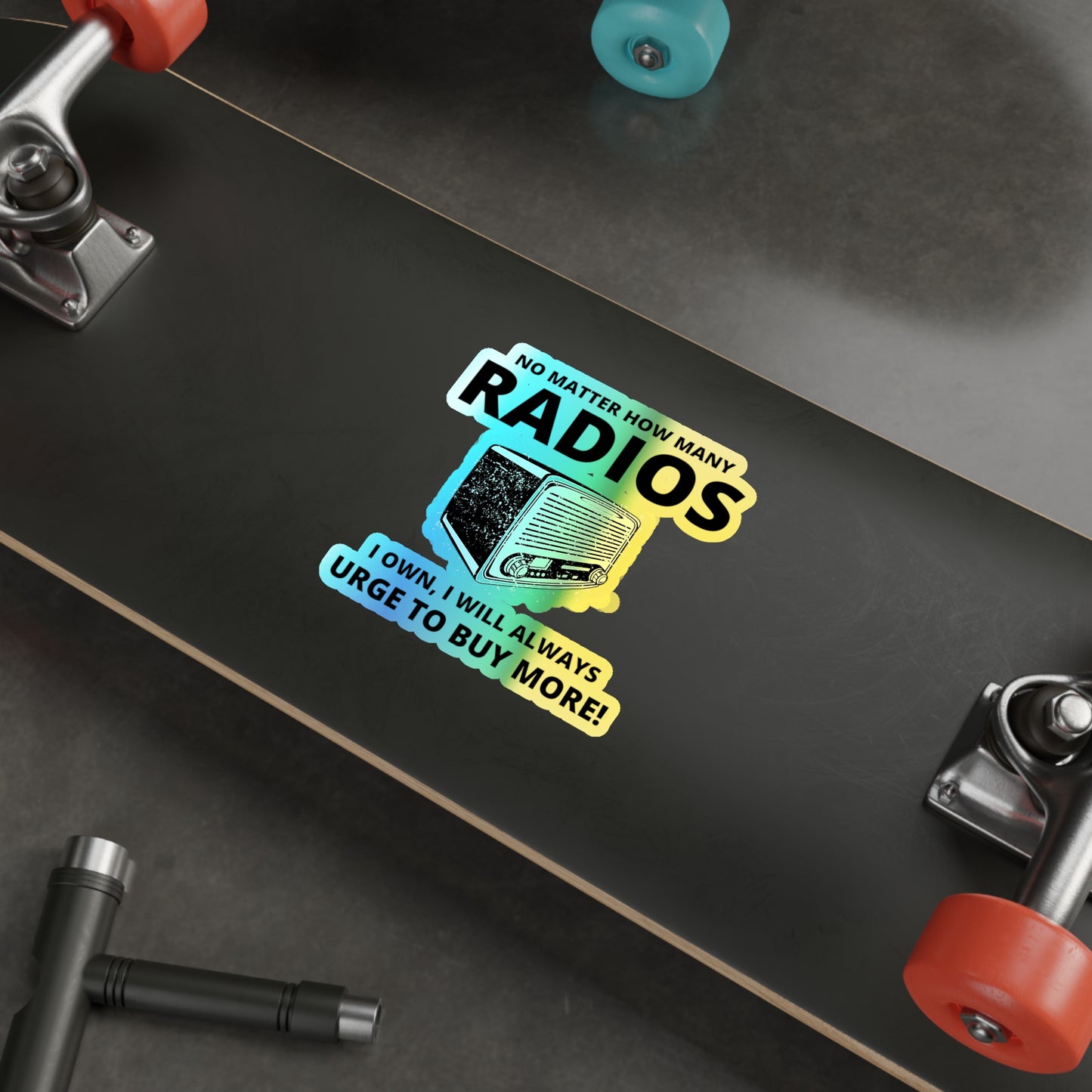 Amateur Ham Radio Operator Stickers Holographic Vinyl Decal - Radio Collector & Gear Addict