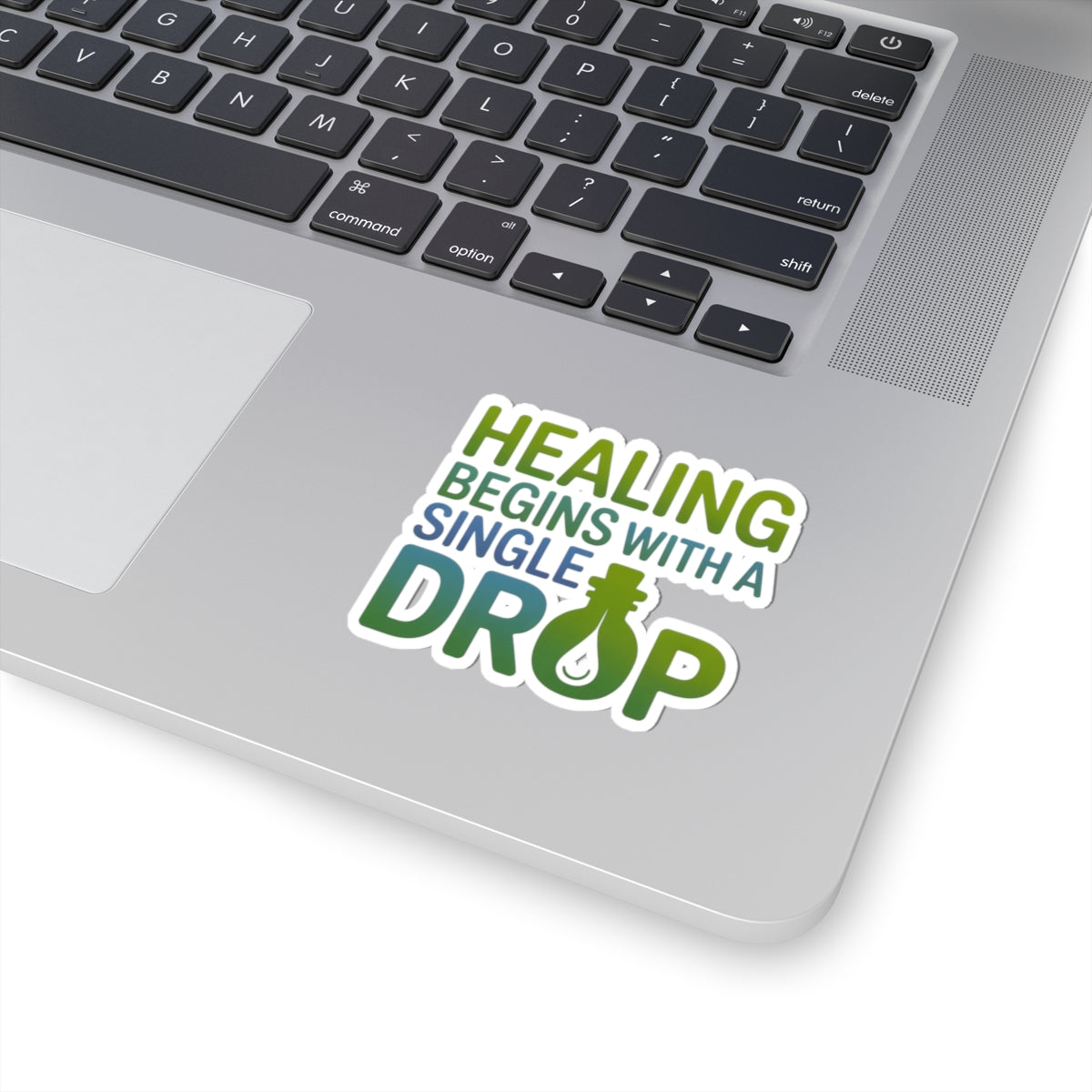 Homeopathy Healing Sticker - Single Drop Remedy Vinyl Decal for Homeopaths, Natural Medicine Fans