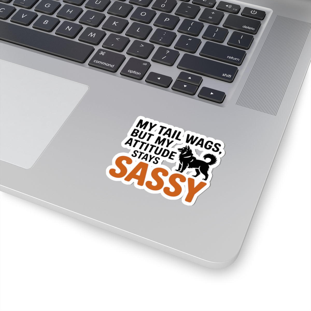 Sassy Tail Husky Sticker - Attitude Vinyl Decal for Siberian Dog Lovers