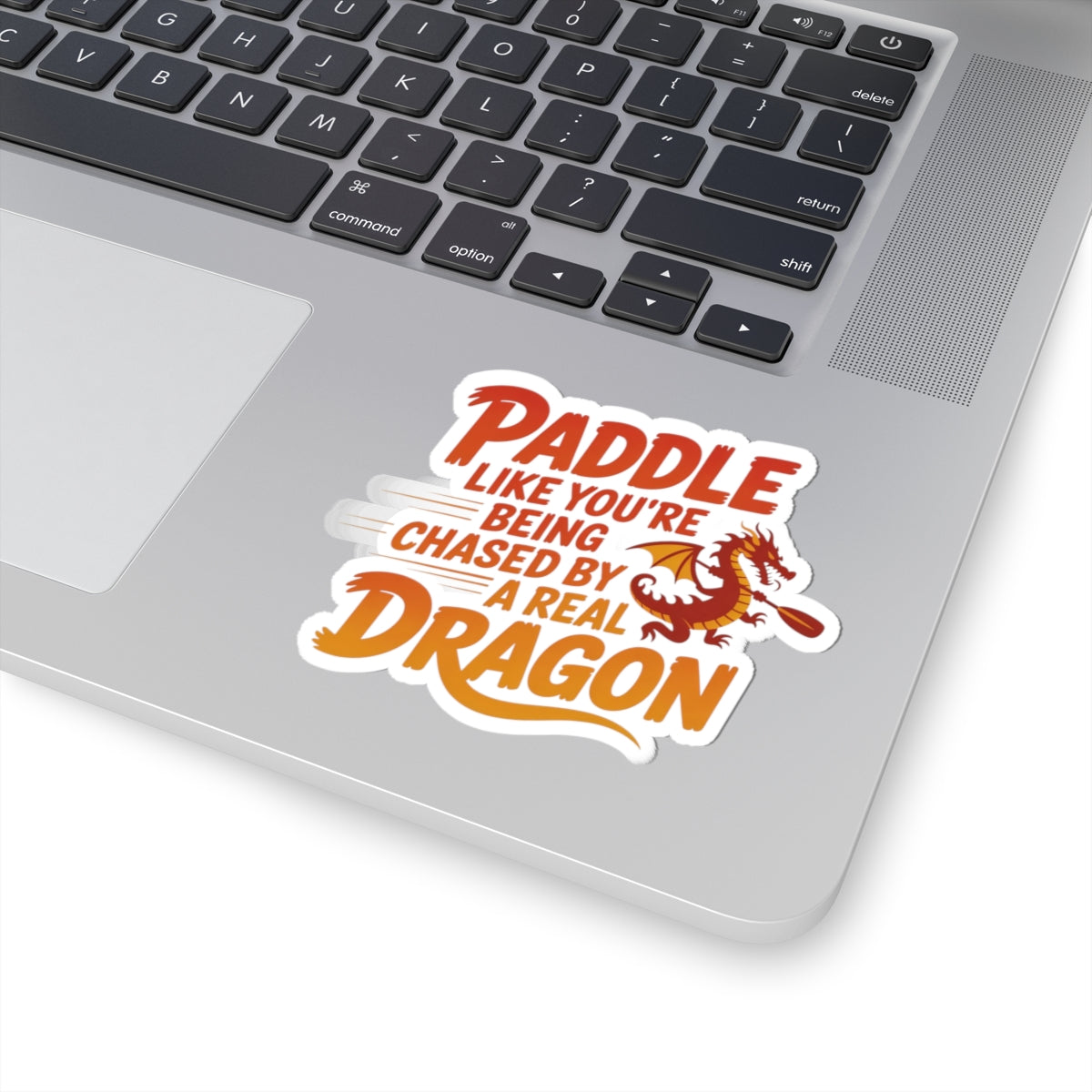 Motivational Dragon Boat Sticker - Fierce Paddling Vinyl Decal for Competitive Rowers