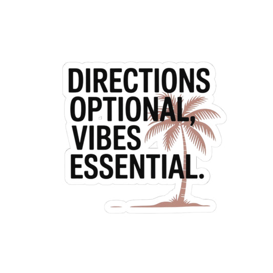 Minimalist Wanderlust Sticker - Direction Optional Vinyl Decal for Travelers & Free Spirits