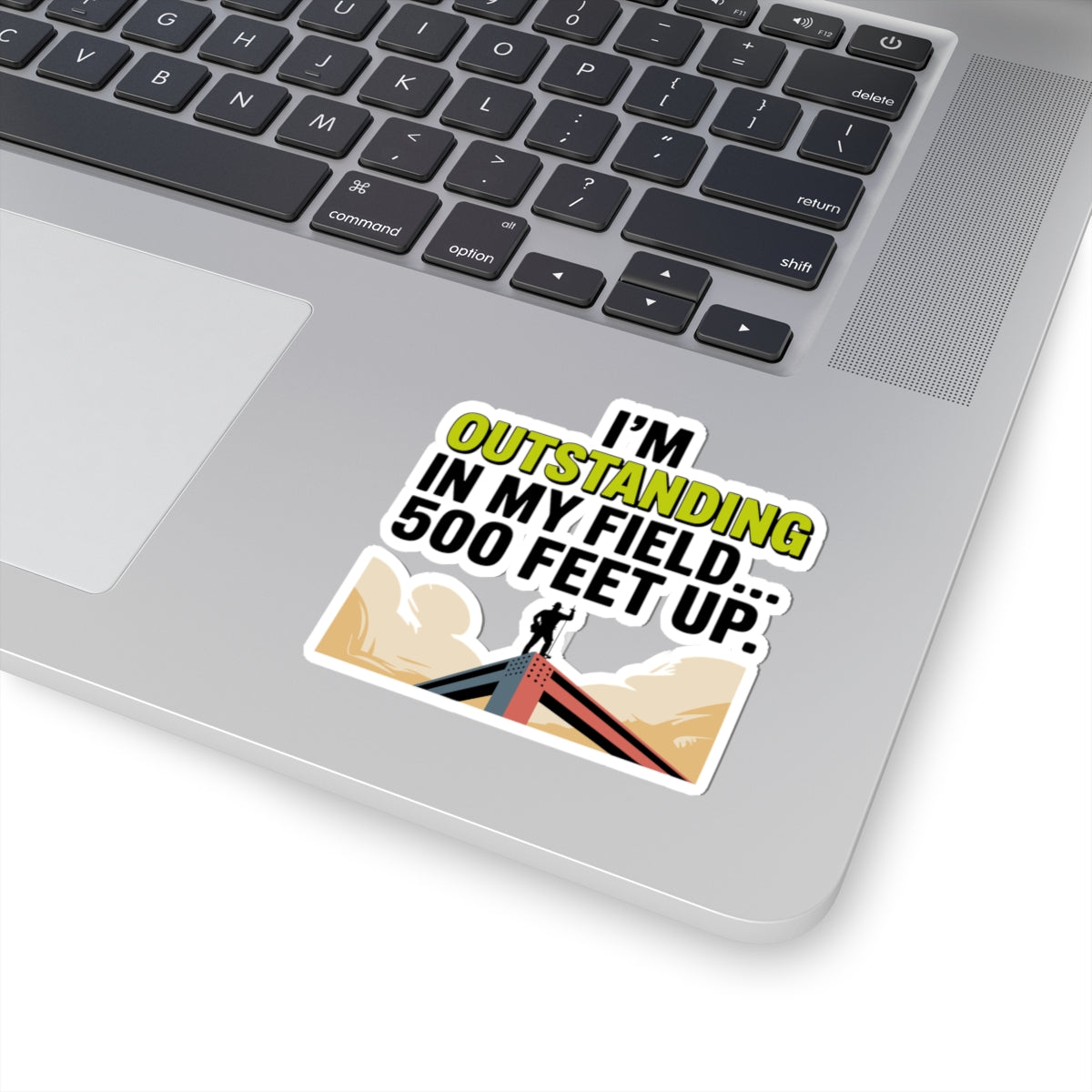 Structural Steel Sticker - Outstanding Height Vinyl Decal for Ironworkers & Erectors