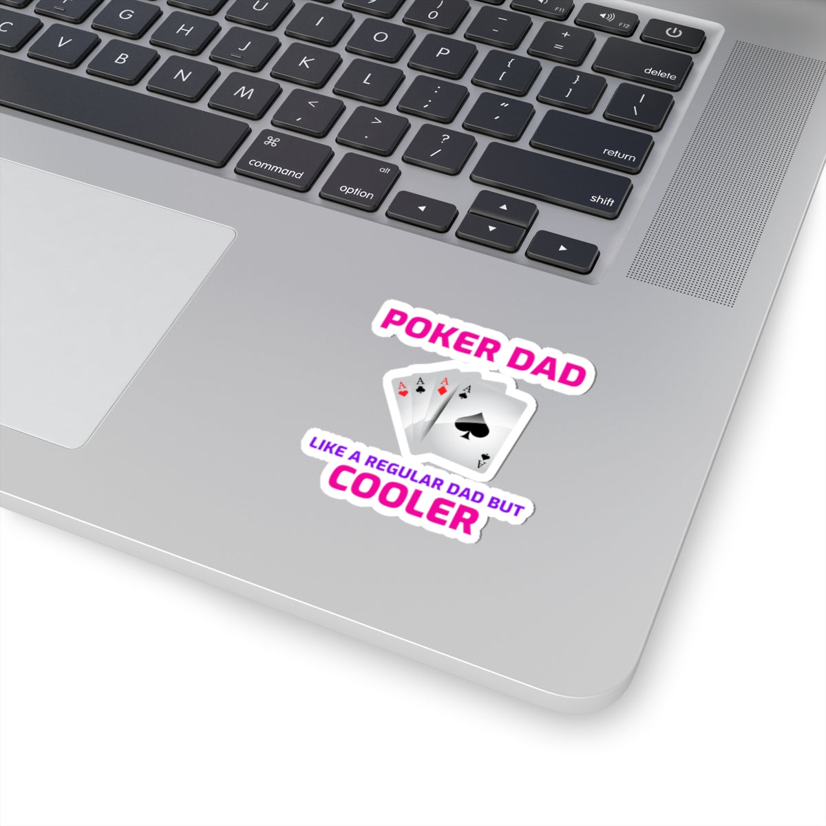 Poker Dad Sticker - Card Game Humor Vinyl Decal for Game Night Fathers & Poker Enthusiasts