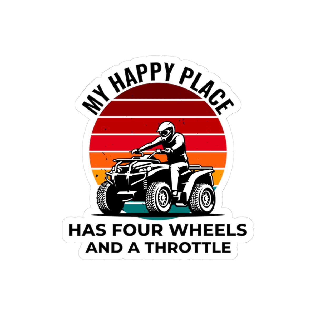 ATV Sticker Vinyl Quad Bike Motocross Racing Women Riders Outdoor Recreation Female Enthusiasts