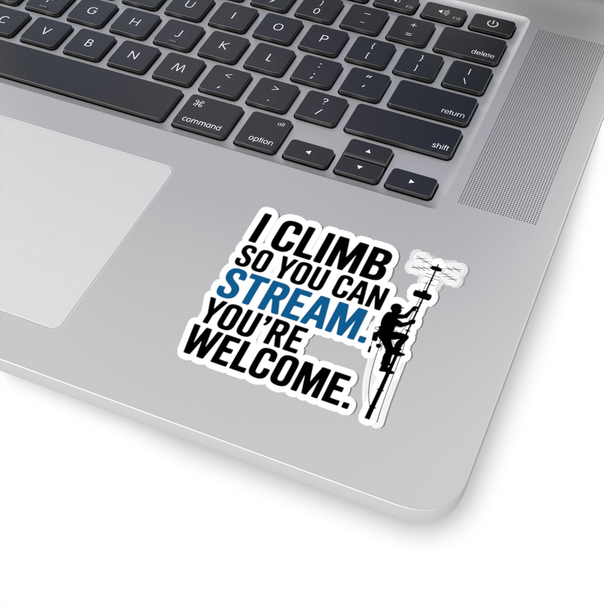 Rigging Technician Sticker - Tower Climber Vinyl Decal for Telecom Workers, Streamers, and Field Techs