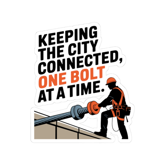 Bridge Inspector Sticker - City Connected Vinyl Decal for Engineers & Techs