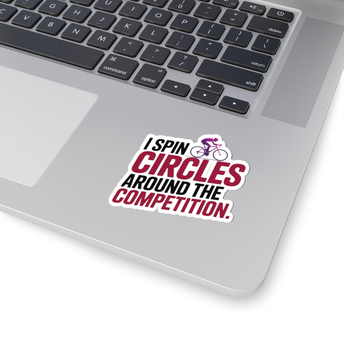 Competitive Indoor Cycling Sticker - Spin Circles Bike Vinyl Decal for Artistic Rhythmic Athletes, Coach, Studio Teams