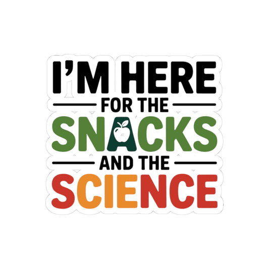 Snack Science Dietitian Sticker - Dual Passion Vinyl Decal for Registered Dietitians
