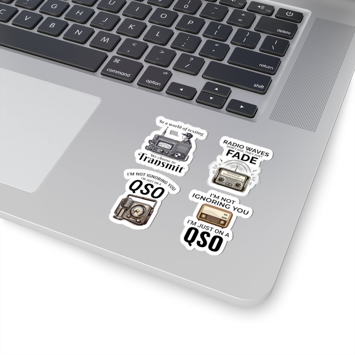 Ham Radio Sticker Pack – 4 PCS Witty QSO Operator Decals for Amateur Radio Enthusiasts Hobbyists
