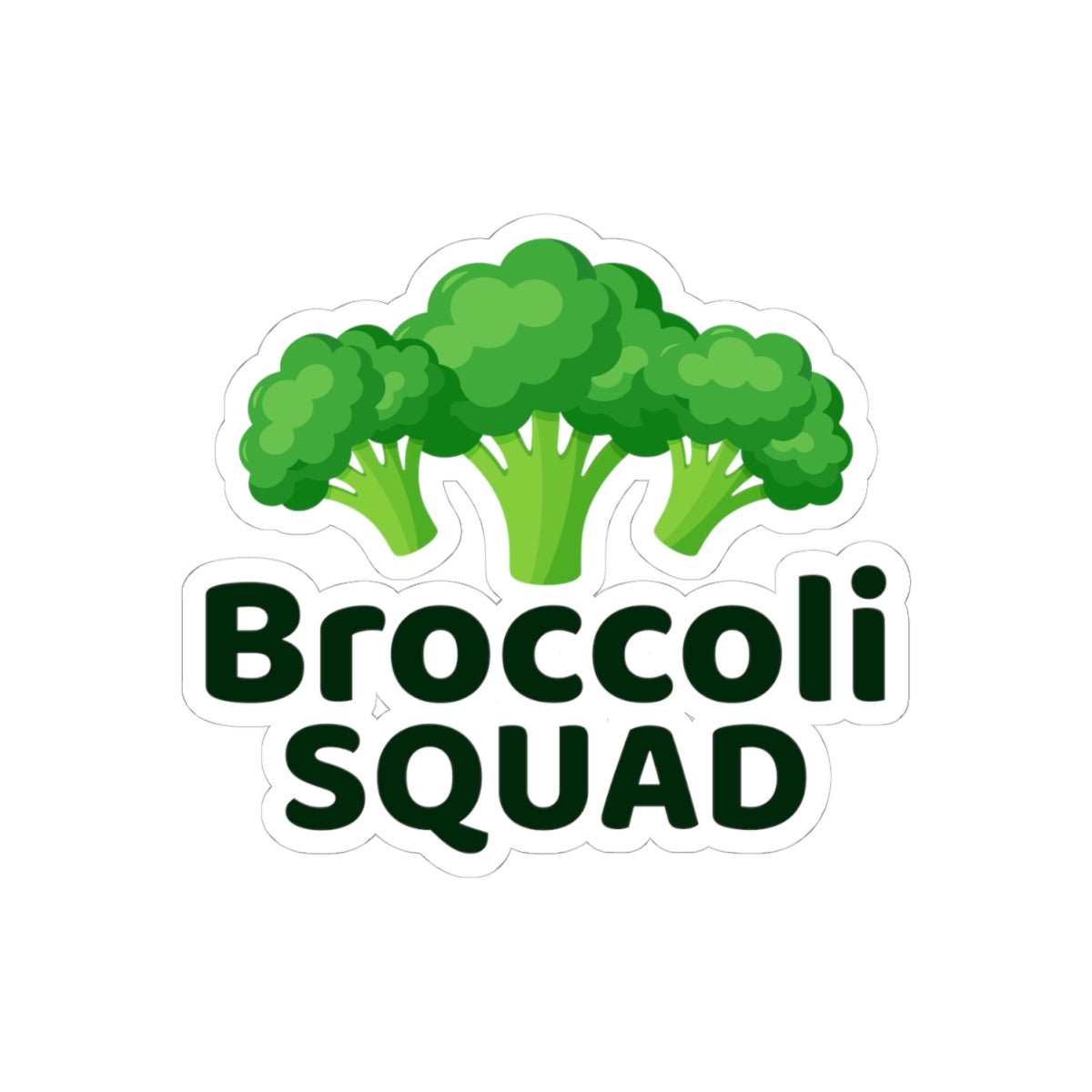 Broccoli Squad Sticker - Veggie Lover Vinyl Decal for Nutritionists, Health Coaches, Gardeners