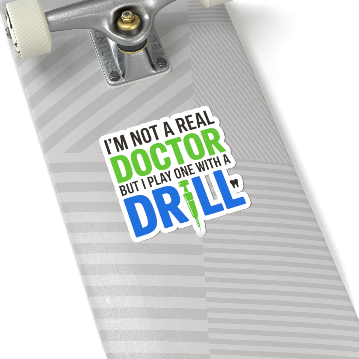 Dental Drill Sticker - Funny Dentist Vinyl Decal for Oral Surgeons