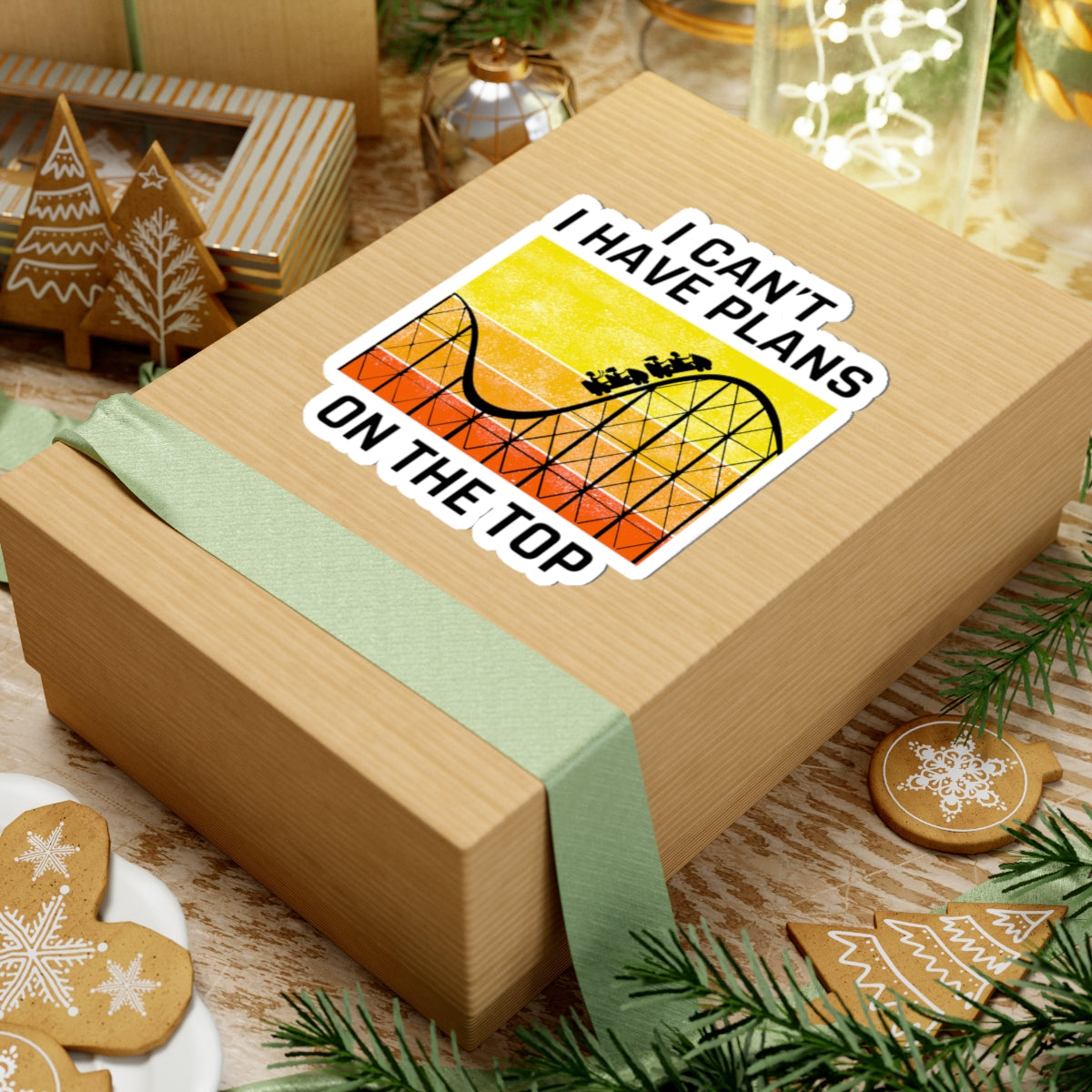 Roller Coaster Thrill Sticker - Amusement Park Vinyl Decal for Ride Enthusiasts & Adventure Seekers