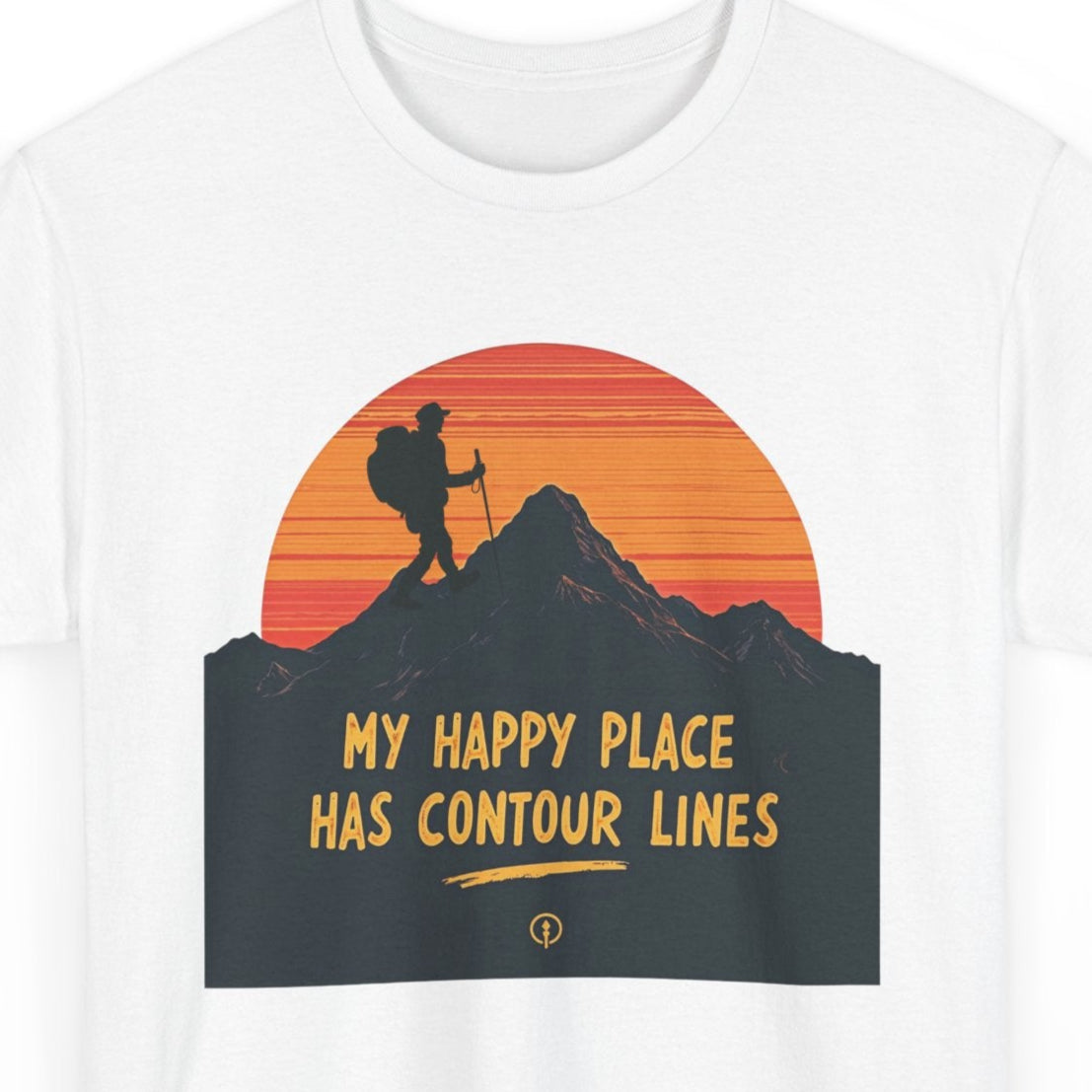 Contour Lines T-Shirt - Cartography Lover Shirt for Outdoor Enthusiasts & Map Geeks
